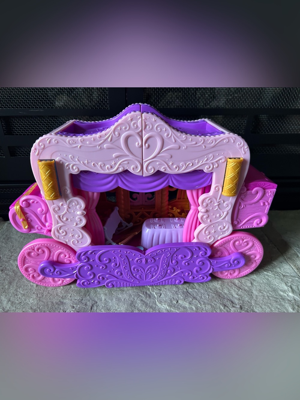 Pink & Purple Princess Carriage Playset